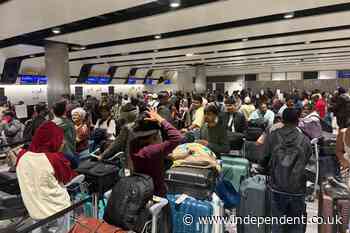 Tens of thousands of passengers face travel chaos after flights halted at UK airports