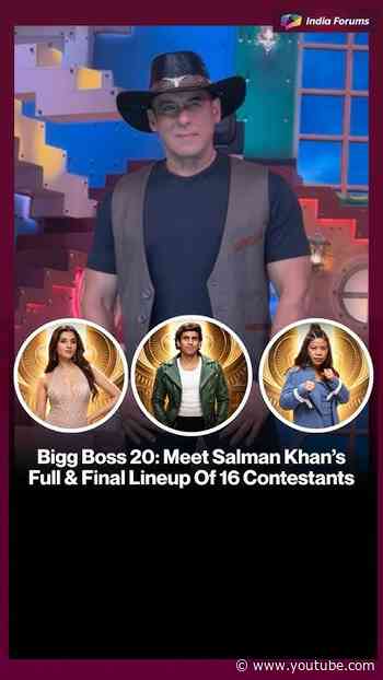 Bigg Boss 20: Meet Salman Khan'sFull & Final Lineup Of 16 Contestants