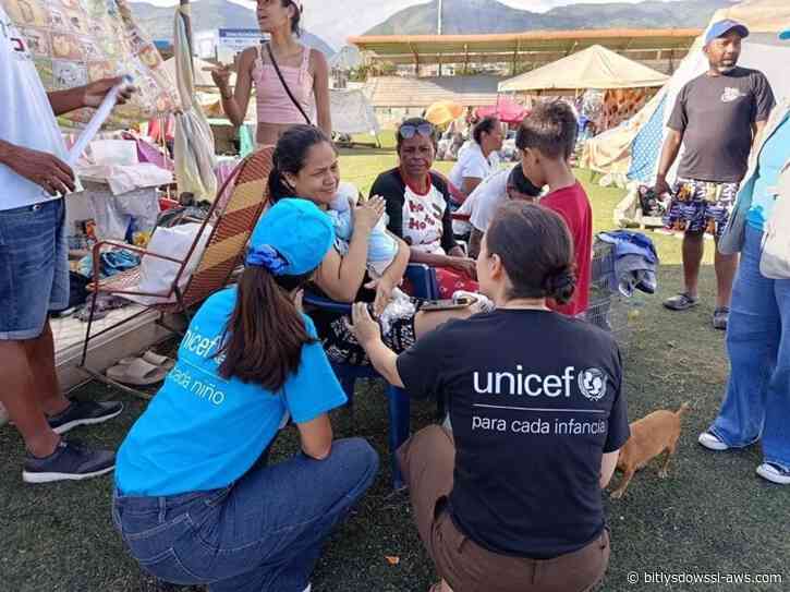 Unicef iniciará en octubre la rehabilitación de la red de agua potable en La Guaira tras los devastadores terremotos de junio