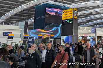 Heathrow and Gatwick delays live: Fears of more chaos on Wednesday after computer glitch cancels 1,000 flights