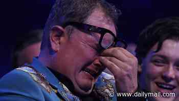 Alan Carr breaks down in tears after receiving Special Recognition gong as fans laud NTAs performance by pals Amanda Holden and Paloma Faith as 'the campest thing they've ever seen'