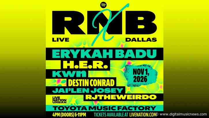 Spotify’s Live Nation Partnership Goes Further With ‘RNB X Live’ In Dallas