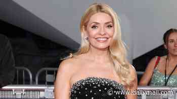 Holly Willoughby sparkles on the red carpet as she makes a very late arrival to the NTAs and avoids her former This Morning co-stars as they win Best Daytime