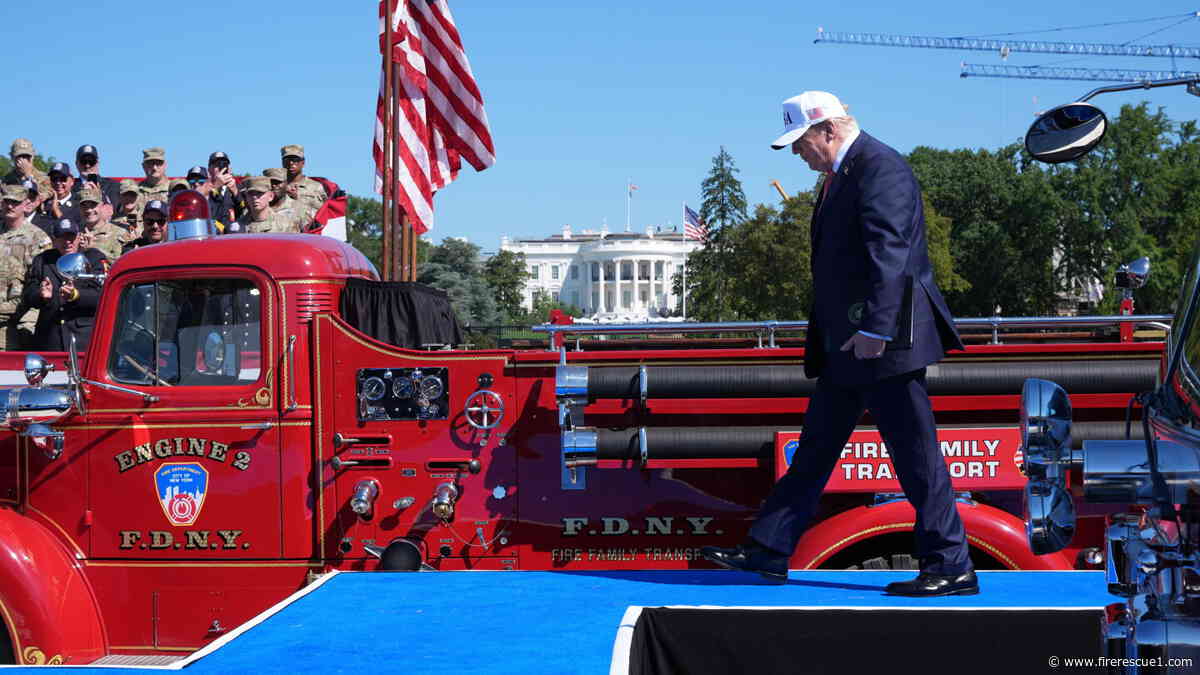 President Trump honors first responders at Steel Across America event on Ellipse