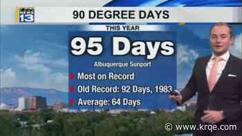 More storms Wednesday, but near-record heat continues