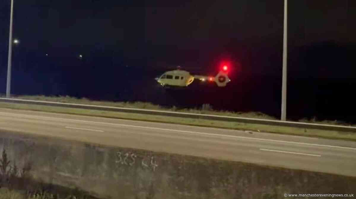 M62 shut off to traffic as air ambulance called to 'police incident'