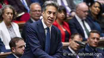 QUENTIN LETTS: Ed Mil's eyeballs bored in on his nose. His fingers trembled. He was tremendously wound up...