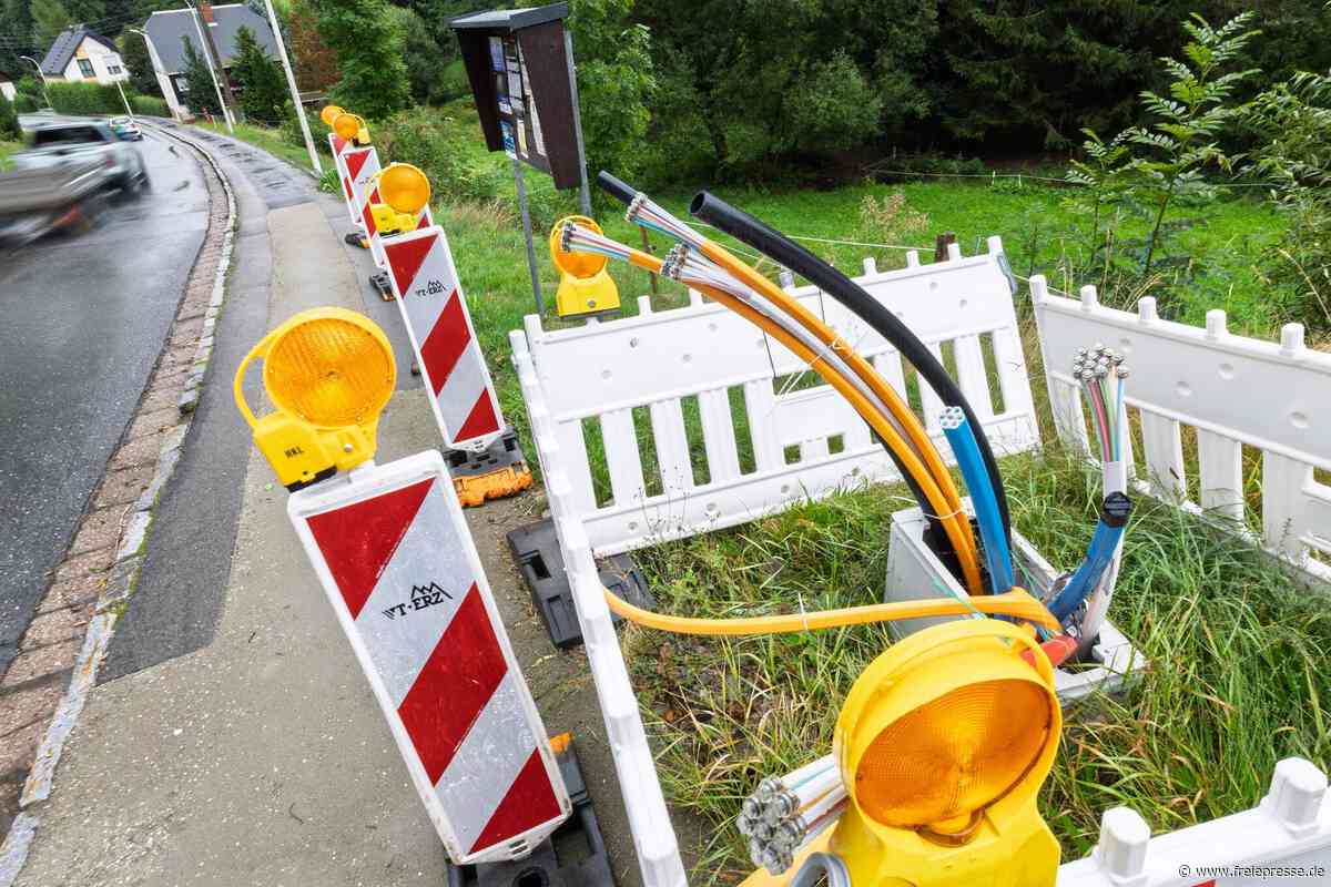 Probleme beim Breitbandausbau im Erzgebirge führen zu monatelangem Stillstand