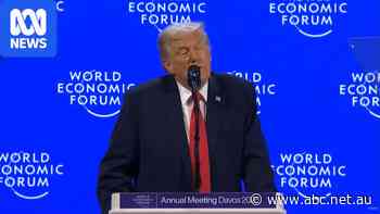 Donald Trump speaks at World Economic Forum