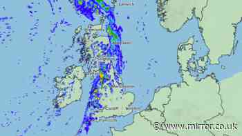 Met Office weather maps show 100 UK areas hit by wall of rain on Thursday - full list