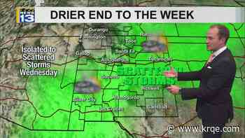 Storm chances return to parts of New Mexico Wednesday afternoon