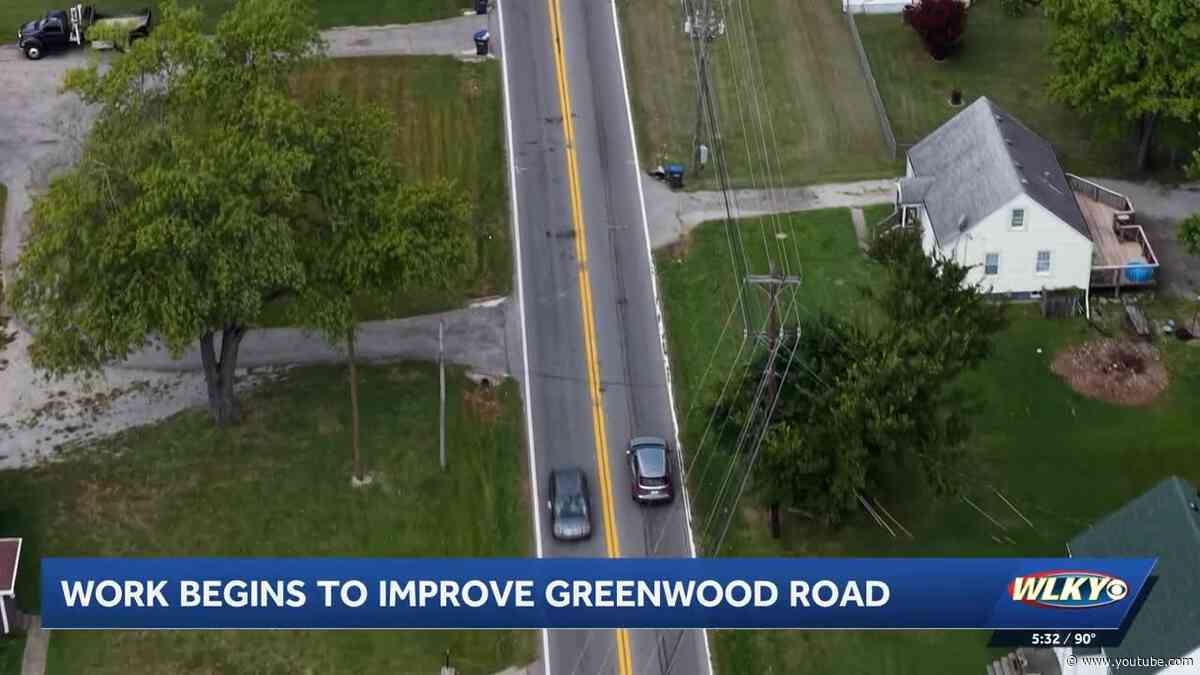 Work begins to improve on Greenwood Road