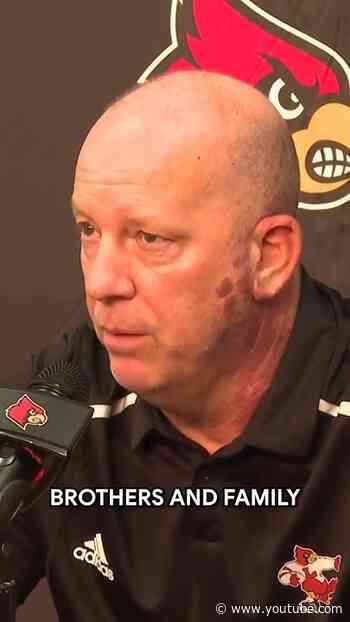 UofL head coach Jeff Brohm pays tribute to former teammate Marty Lowe