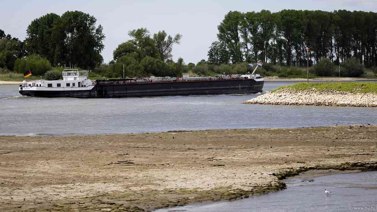 Droogte zorgt voor flinke terugval in goederenvervoer over Nederlandse rivieren