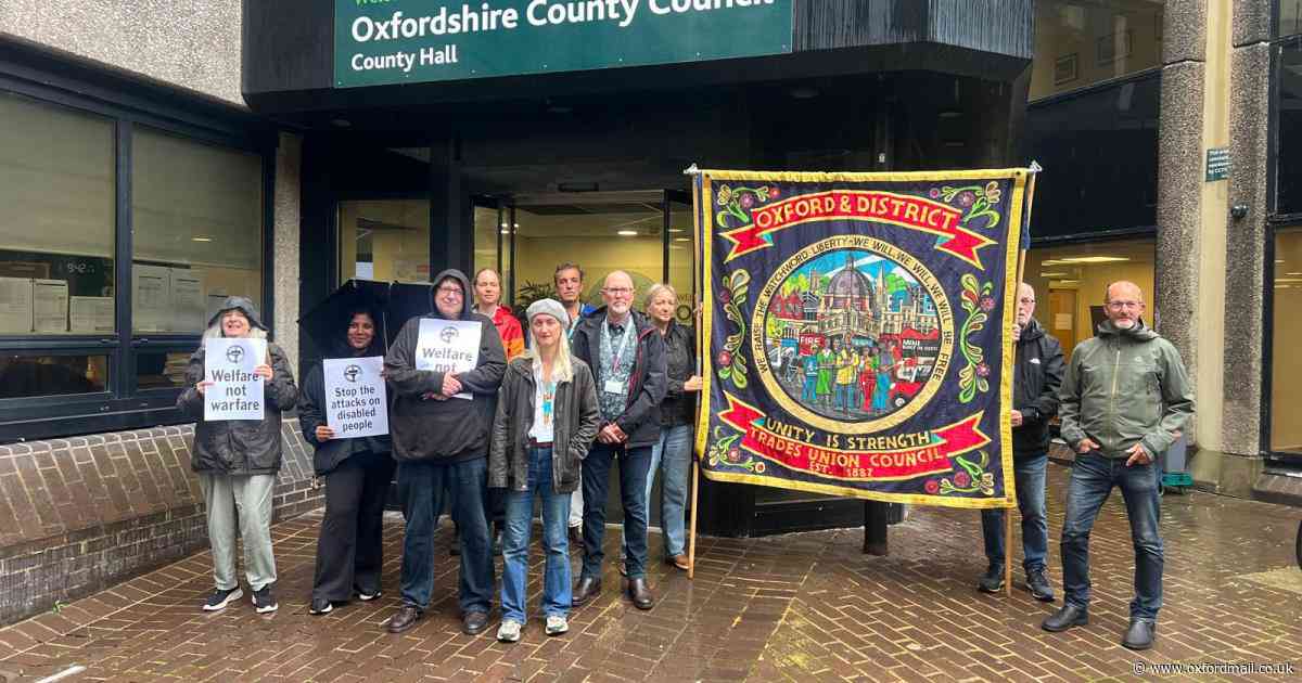 Oxfordshire cuts with new transport and care charges protest
