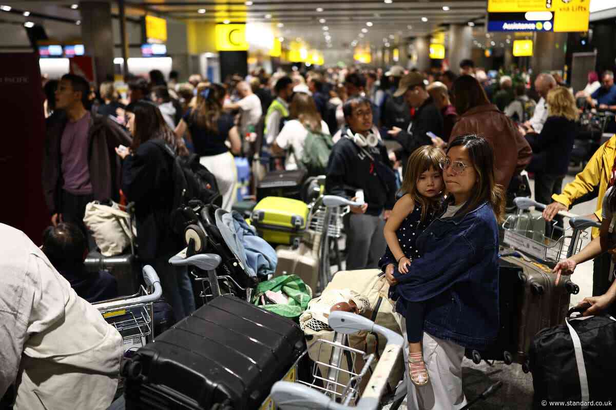 Heathrow and Gatwick LIVE: Hundreds more London flights cancelled today as passengers face 'horrible' knock-on from NATS collapse