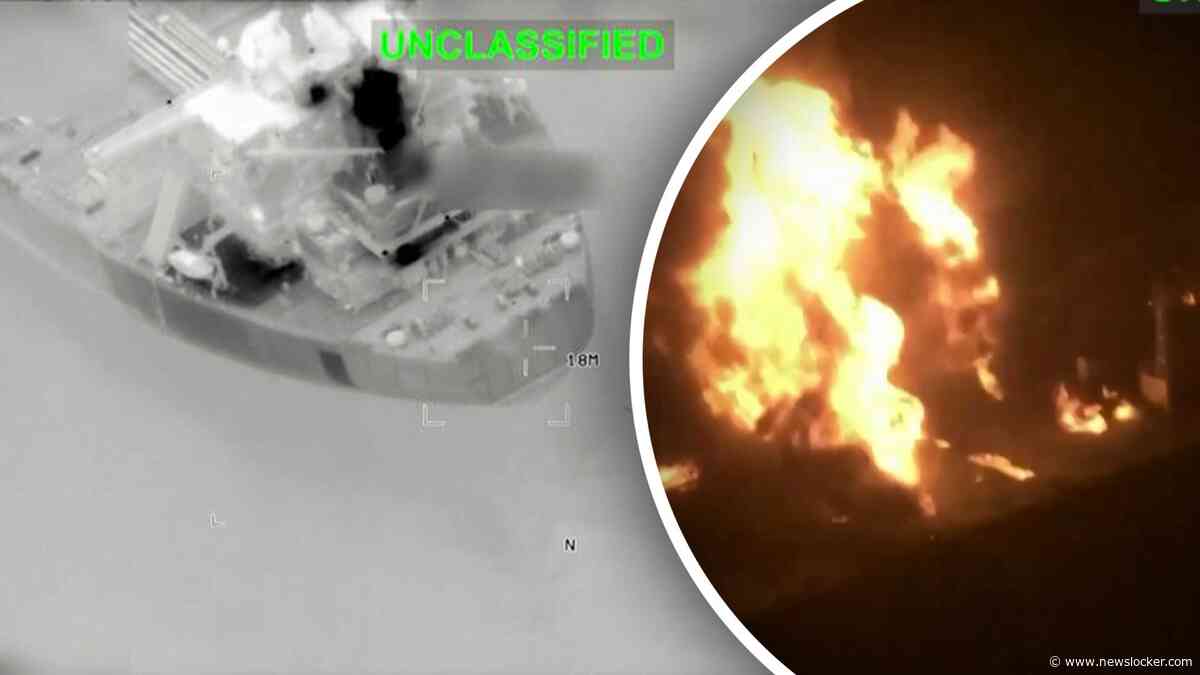 Beelden: Amerikaanse leger valt vijf Iraanse olietankers aan