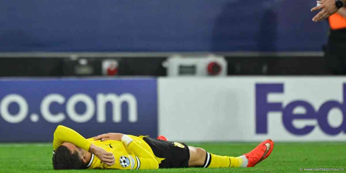 Schrik bij Dortmund nadat middenvelder plotseling naar de grond gaat in CL-duel