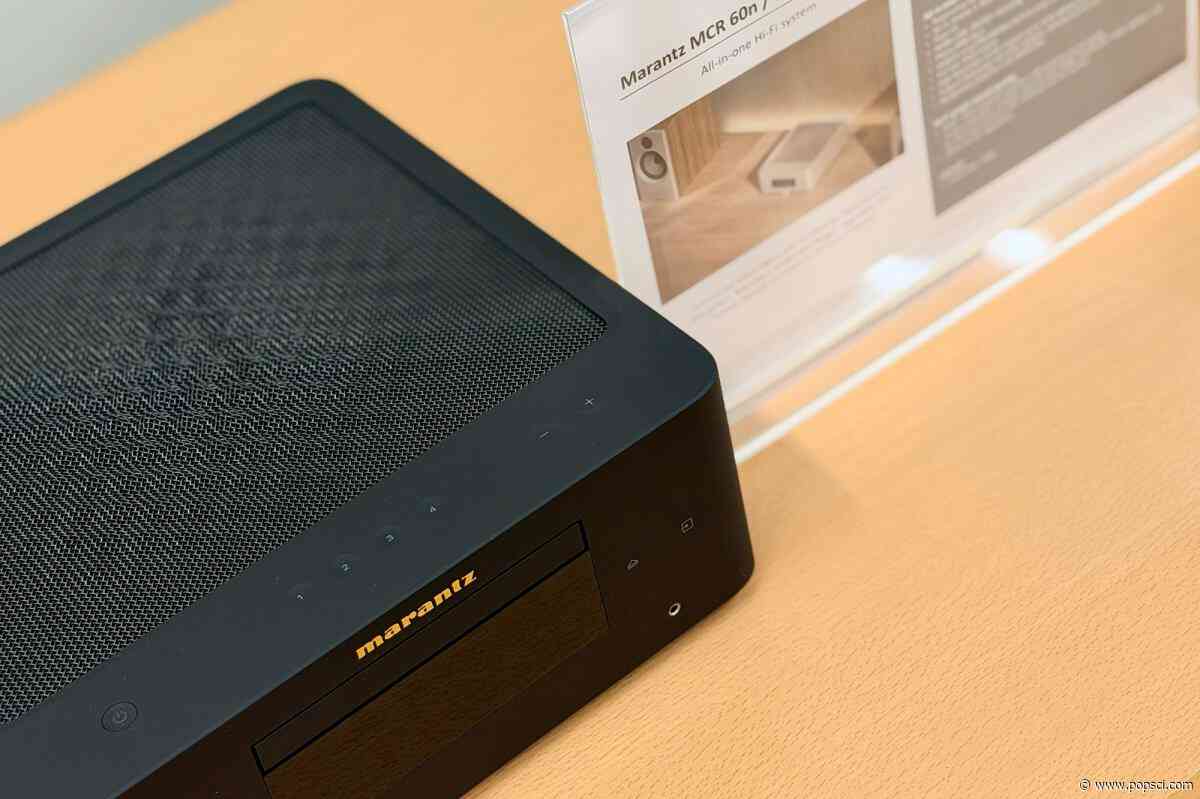 The Marantz MCR 60n streaming amplifier invites you to experience more, sacrifice space less