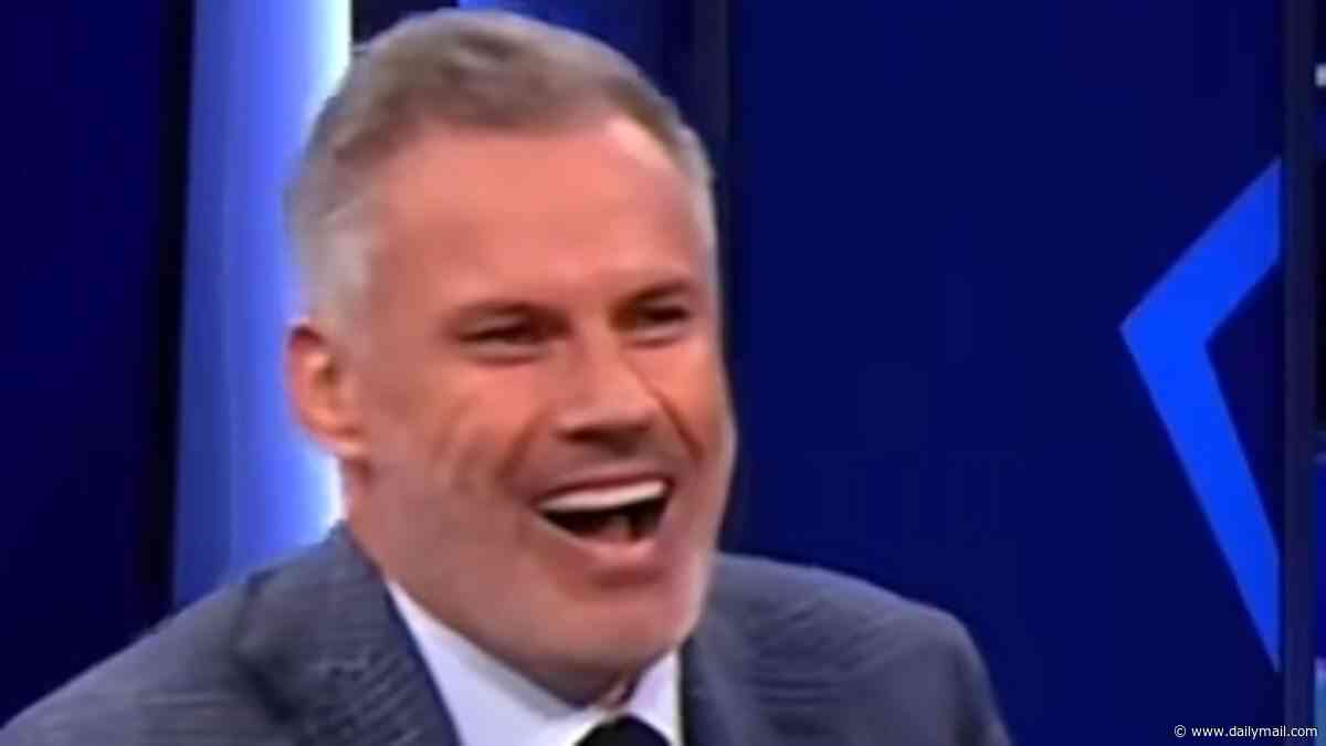 Jamie Carragher pokes fun at how he faces being declared BANKRUPT over '£800,000 tax bill' - after TV host Kate Abdo mocked 'depleted bank account'