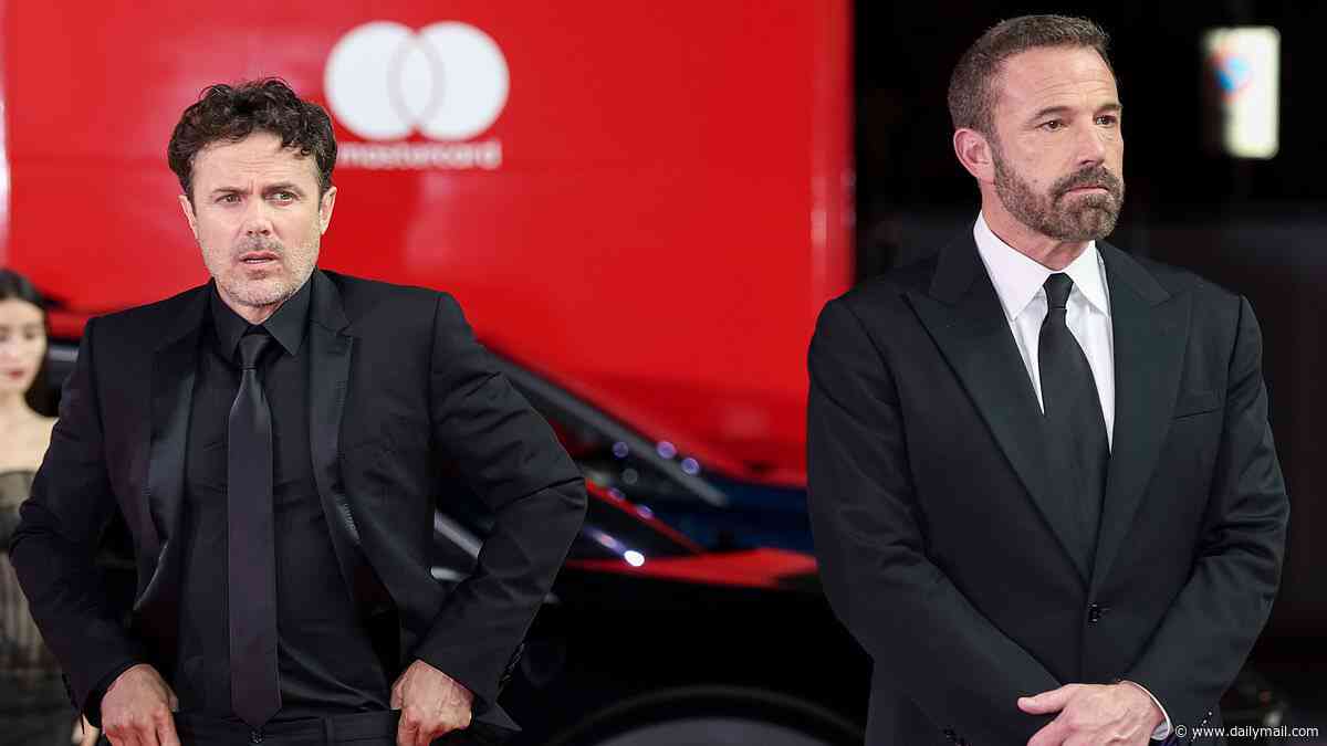 Ben Affleck joins forces with brother Casey for rare red carpet after revealing their father's death… just months after losing their mother
