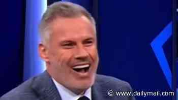 Jamie Carragher pokes fun at how he faces being declared BANKRUPT over '£800,000 tax bill' - after TV host Kate Abdo mocked 'depleted bank account'