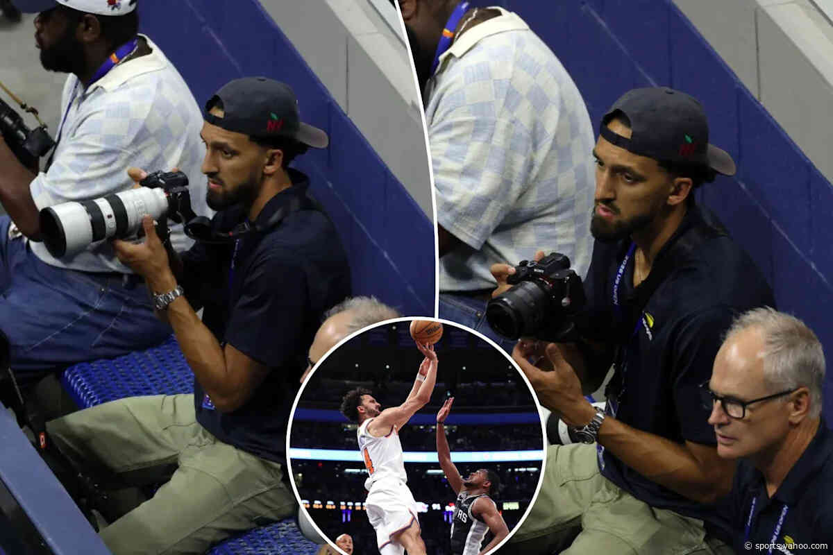 Knicks NBA champ Landry Shamet appears to have a side job — US Open photographer