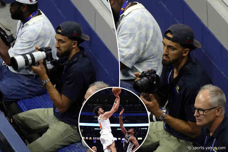 Knicks NBA champ Landry Shamet appears to have a side job — US Open photographer
