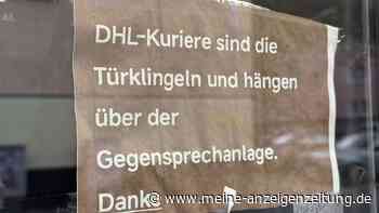 Zettel für DHL-Boten lässt viele rätseln: „Ich habe es fünf Mal gelesen“