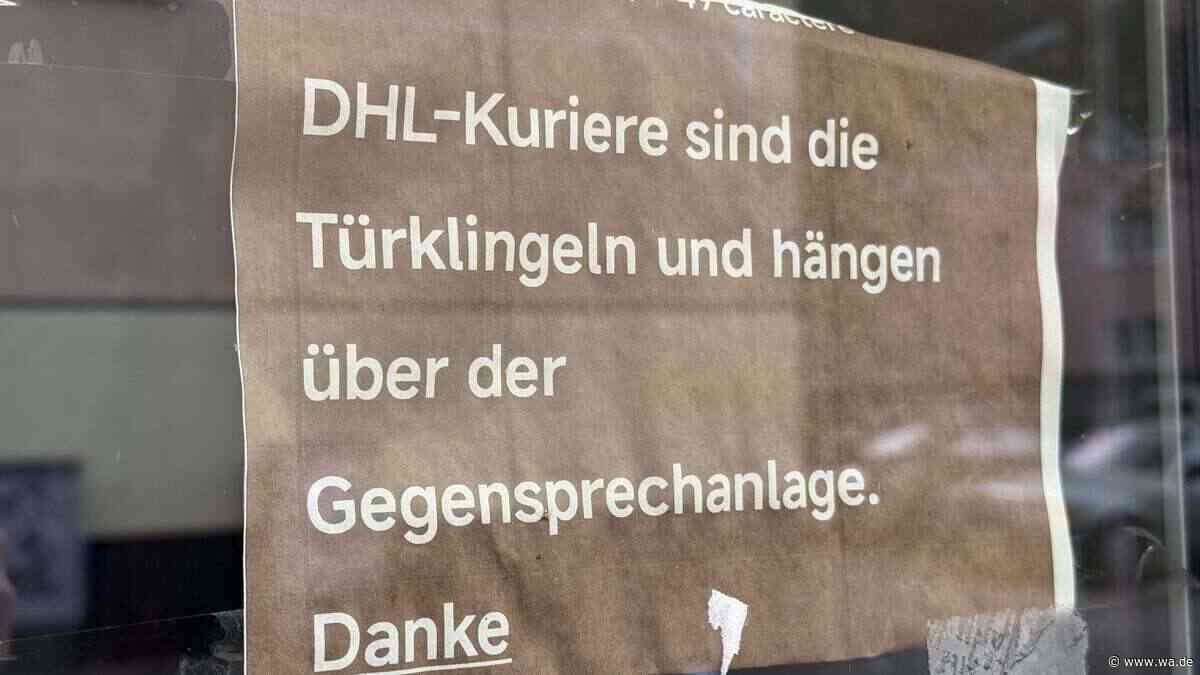 Zettel für DHL-Boten lässt viele rätseln: „Ich habe es fünf Mal gelesen“