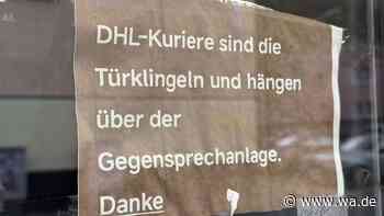 Zettel für DHL-Boten lässt viele rätseln: „Ich habe es fünf Mal gelesen“