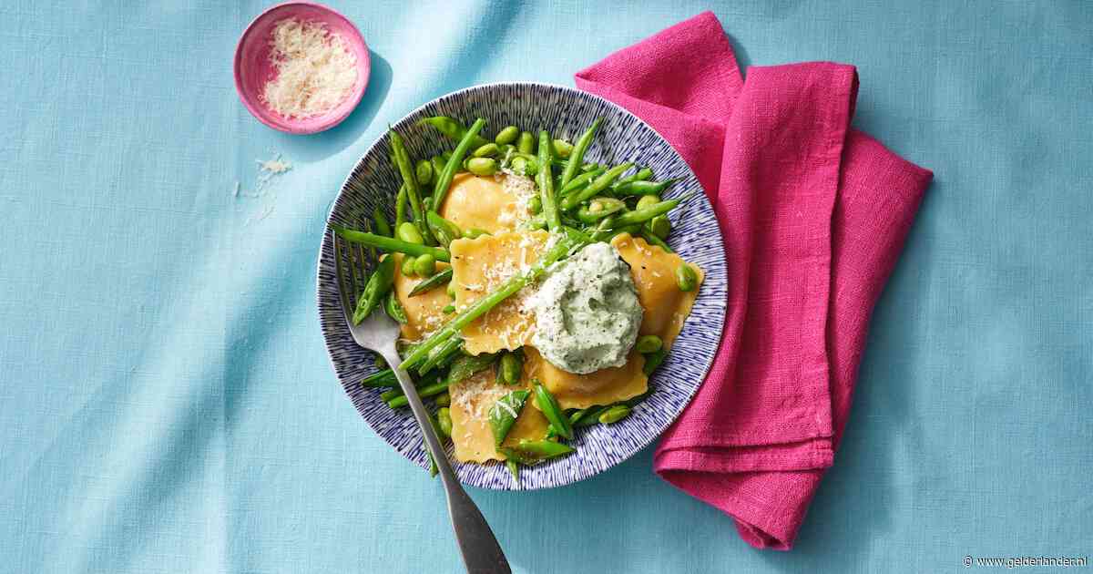 Wat Eten We Vandaag: Ravioli met groene bonen en citroenricotta van Veggilaine