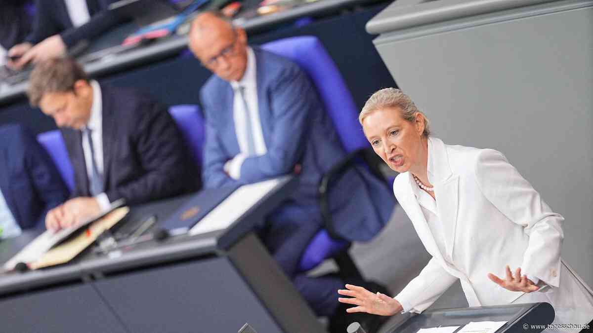 Liveblog zur Generaldebatte: ++ Scharfe Attacken zwischen Weidel und Merz ++