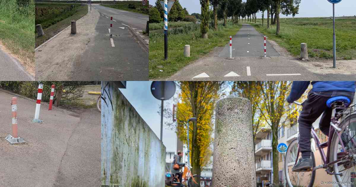 Paaltjescheckdag: waar staan gevaarlijke paaltjes op fietspaden in Velsen