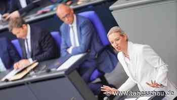 Liveblog zur Generaldebatte: ++ Scharfe Attacken zwischen Weidel und Merz ++