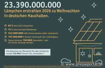 Deutschland im Weihnachtsfieber: Über 23 Milliarden Lämpchen sorgen für neuen Rekord
