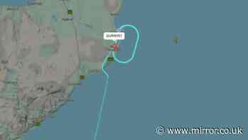 RAF Poseidon MRA1 plane is declaring mid-air emergency in skies over Scotland
