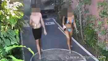 Aussie tourist busted having sex in public on a Bali local's driveway is deported and banned from the country