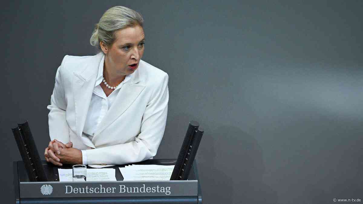 "Ihre Zeit ist abgelaufen": Weidel: Regierung treibt Deutschland in die Staatspleite