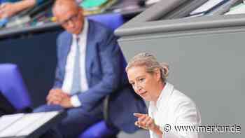 Mitten in ihrer Rede macht Weidel plötzlich lange Pause und schaut auf SPD: „Das finden Sie lustig?“