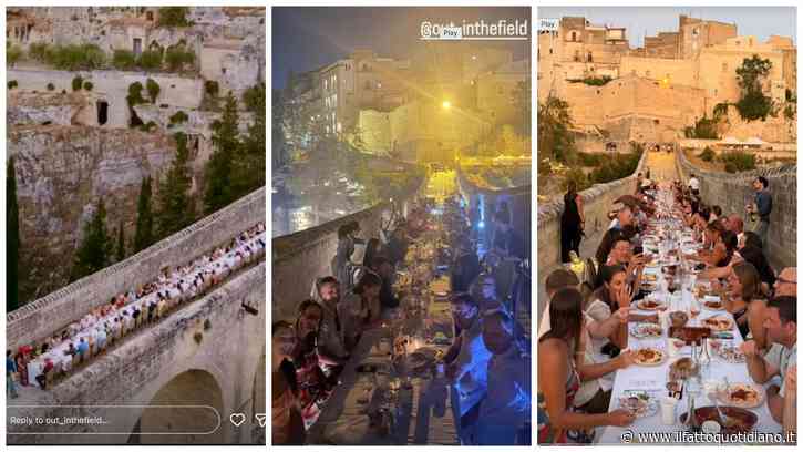 Una tavolata per 110 persone nella location di James Bond: scoppia la polemica per la cena esclusiva da 400 euro a persona sull’Acquedotto di Gravina in Puglia. La replica del Comune: “Polemiche sterili”