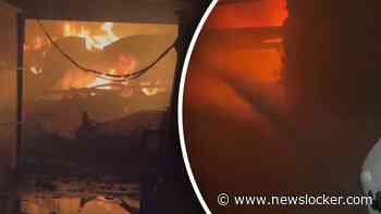 Grote brand door Russische aanval op voedselbedrijf nabij Kiev