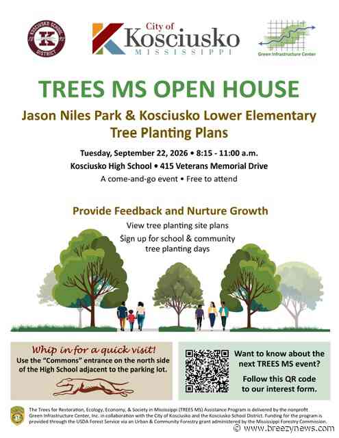 Kosciusko Community Invited to Share Input on Local Tree Planting Plans
