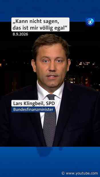 Neuer Streit in der Koalition? | Lars Klingbeil im tagesthemen-Interview
