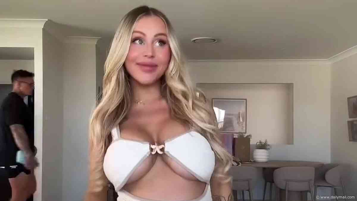 Influencer flaunts her VERY revealing maternity wear as she celebrates 23 weeks of pregnancy: 'Nothing else fits'