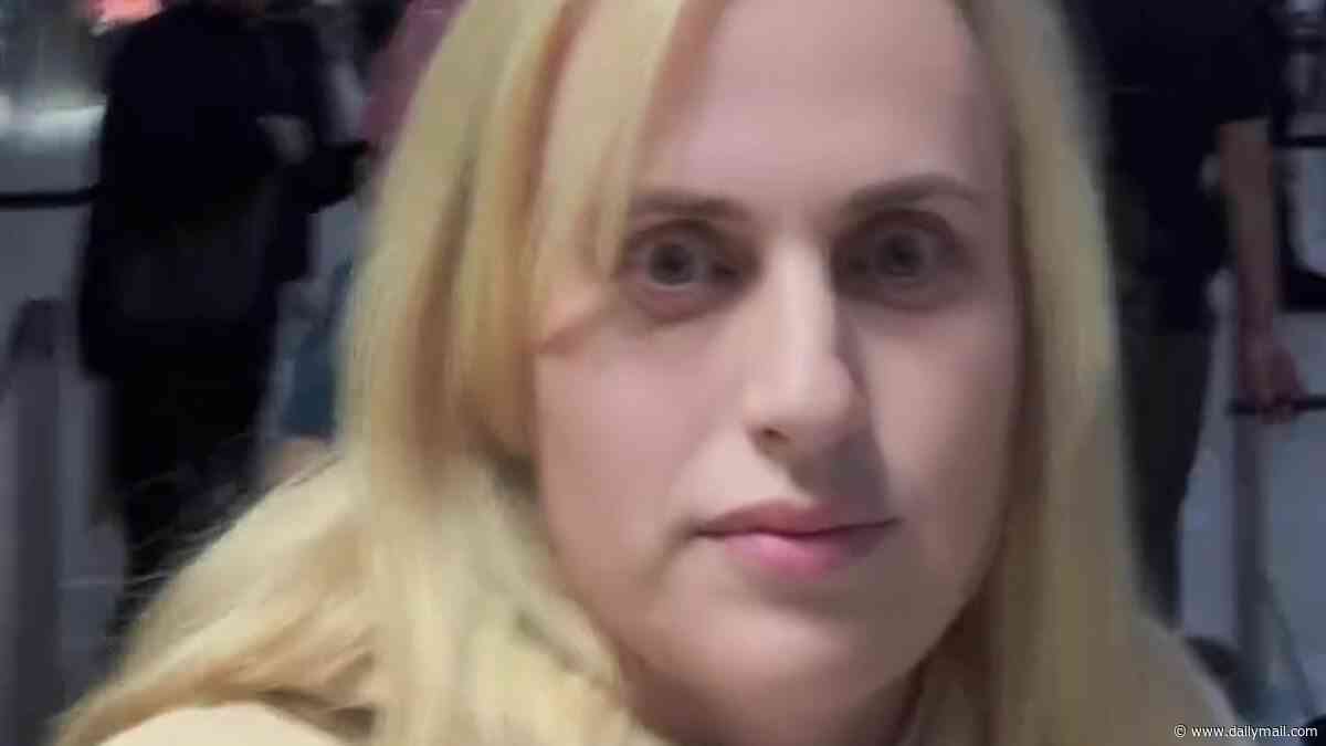 Rebel Wilson looks exhausted as she gets caught up in 'nightmare' Heathrow Airport chaos amid a second day of misery for travellers