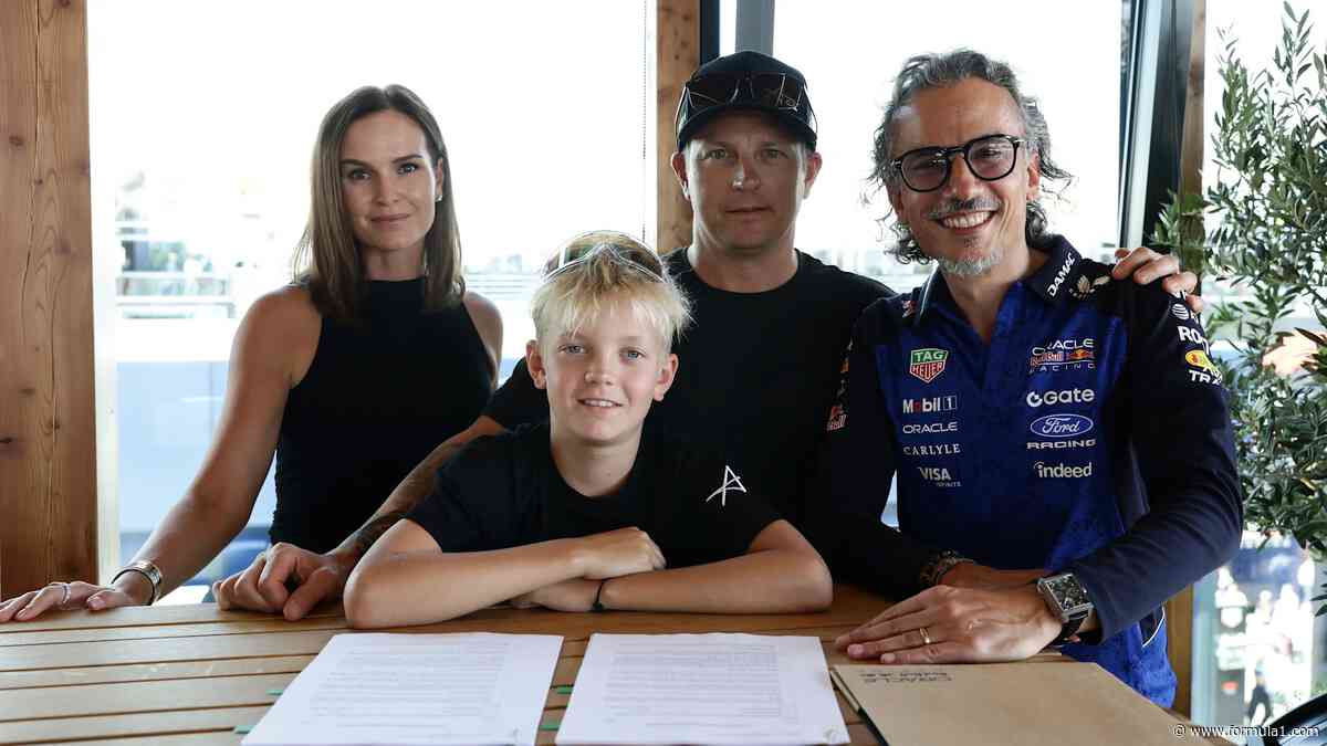 Kimi Raikkonen's son joins Red Bull Junior Team