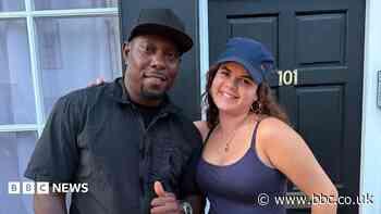Dizzee Rascal spotted at community folk festival