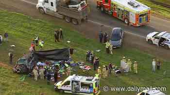 Cousins, aged 11 and 7, identified as children killed in rollover on their way home from school - as driver details moments before 4WD crash