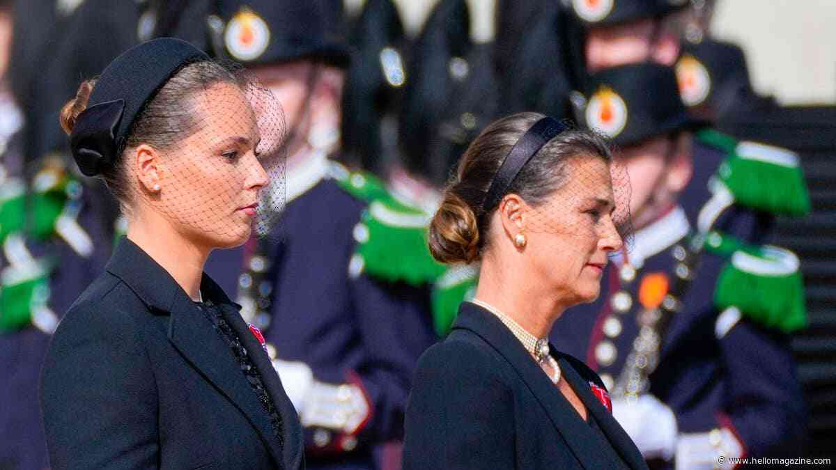 Princess Märtha Louise of Norway walks behind father's coffin as husband Durek Verrett makes first public appearance after kidney transplant